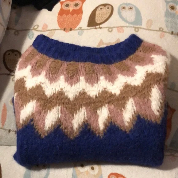 Fair Isle J. Crew Collection Alpaca Knit Sweater - Picture 2 of 11